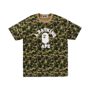 BAPE ABC Camo College T-Shirt Army Green