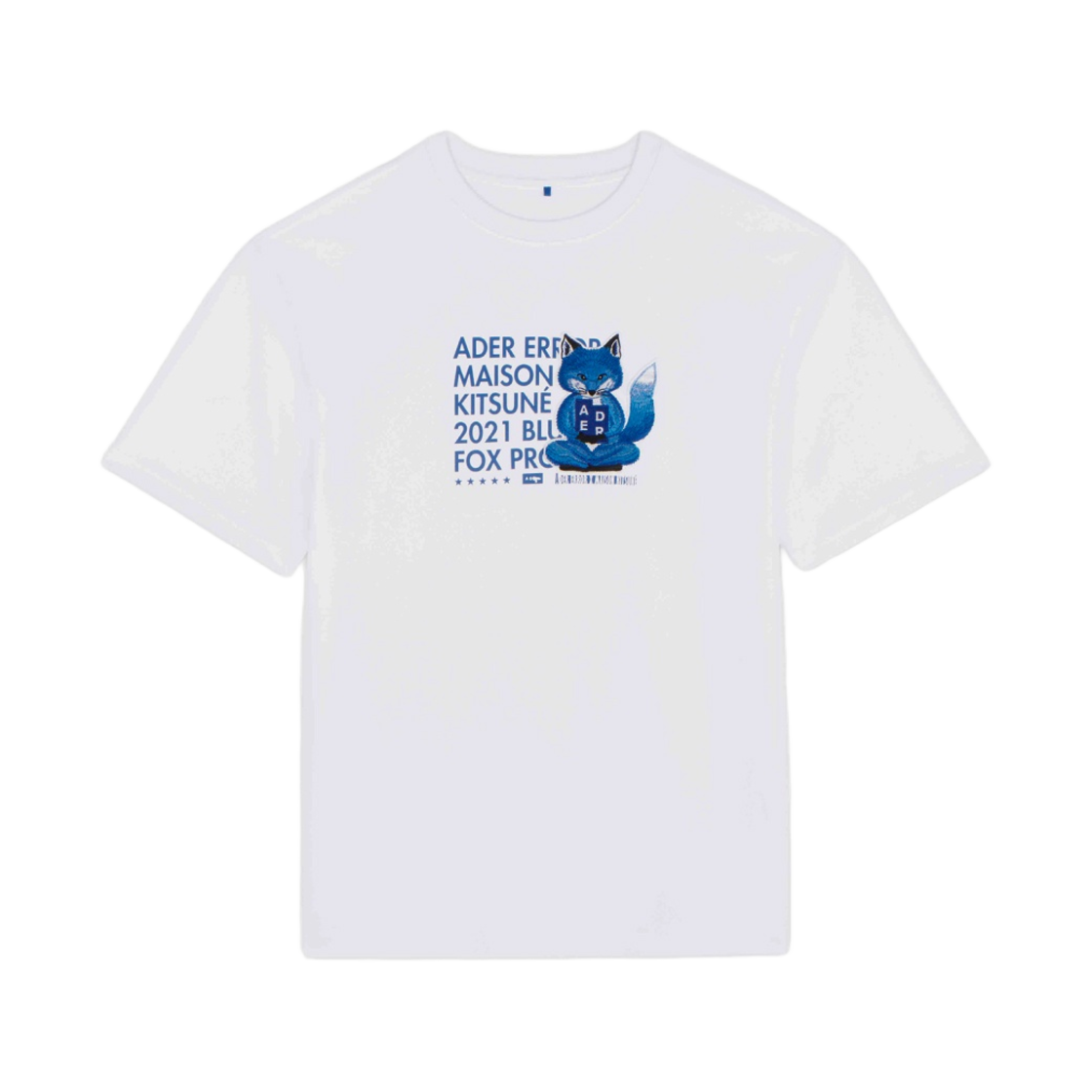 ★韓国の人気★【Ader Error】★Azure T-Shirt Off Whit.e★ 아더에러 트윈 하트 빅 로고 티셔츠 오프 화이트 | Ader Error