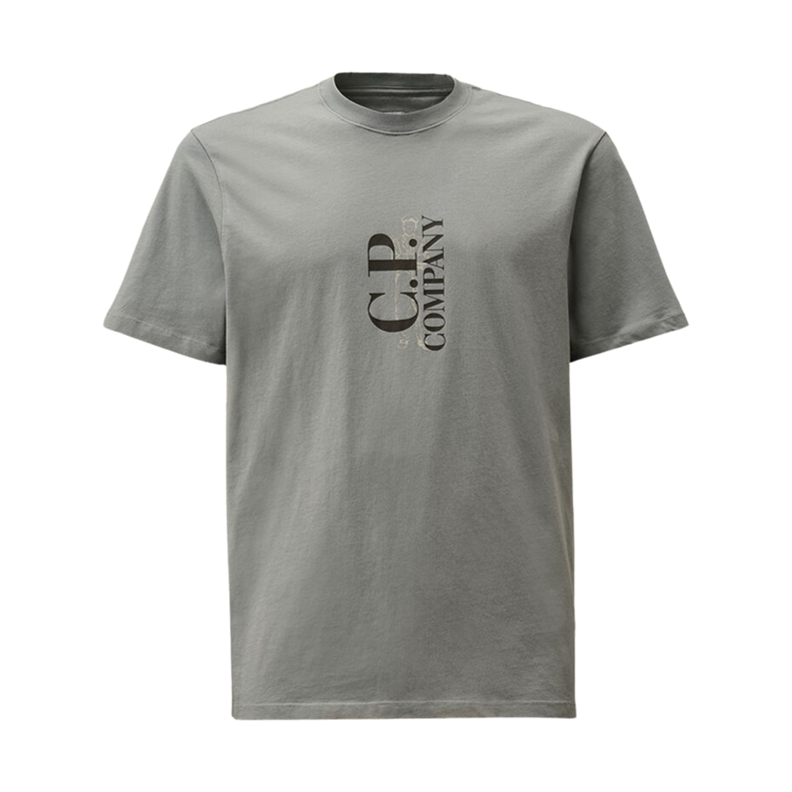 C.P. 컴퍼니 30/1 저지 버티컬 티셔츠 스토미 웨더 블루 - 25SS(C.P. Company 30/1 Jersey Vertical T-Shirt Stormy Weather Blue - 25SS) - 1