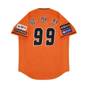 Hanwha Eagles Spyder 2024 Authentic Home Uniform Orange Ryu Hyun Jin Patch Ver. 1