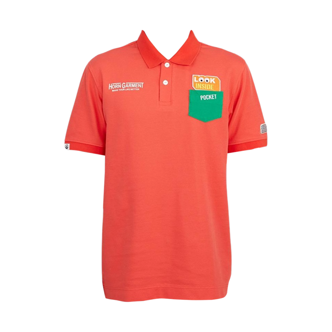 혼가먼트 룩 골프 웨어 폴로 티셔츠 오렌지 | Horn Garment | KREAM
