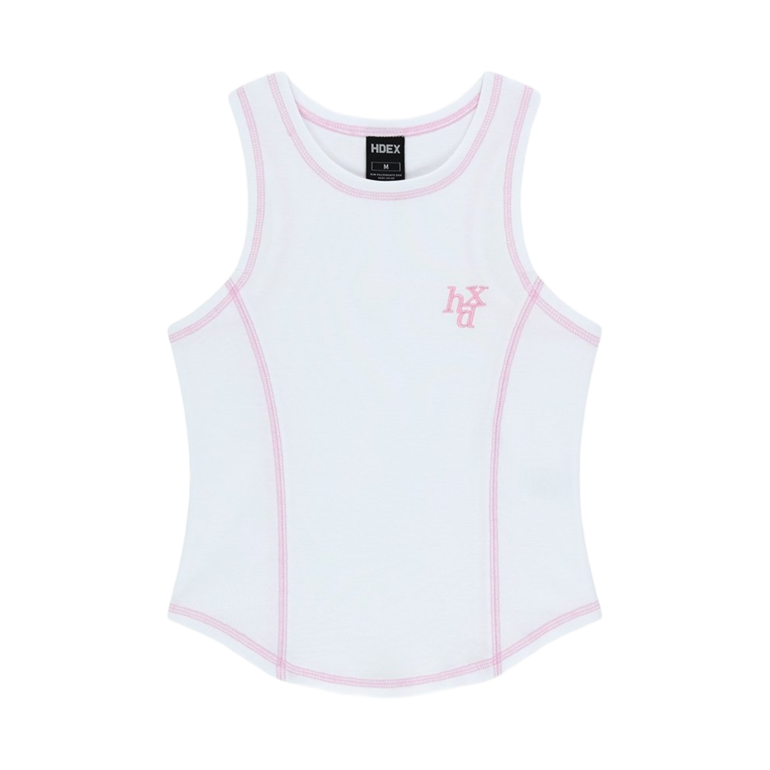 H251WLRSL110WH HDEX Womens Signature Contrast Tank Top White