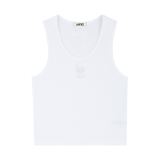 Lazyz Lazy Flower Tank Top White