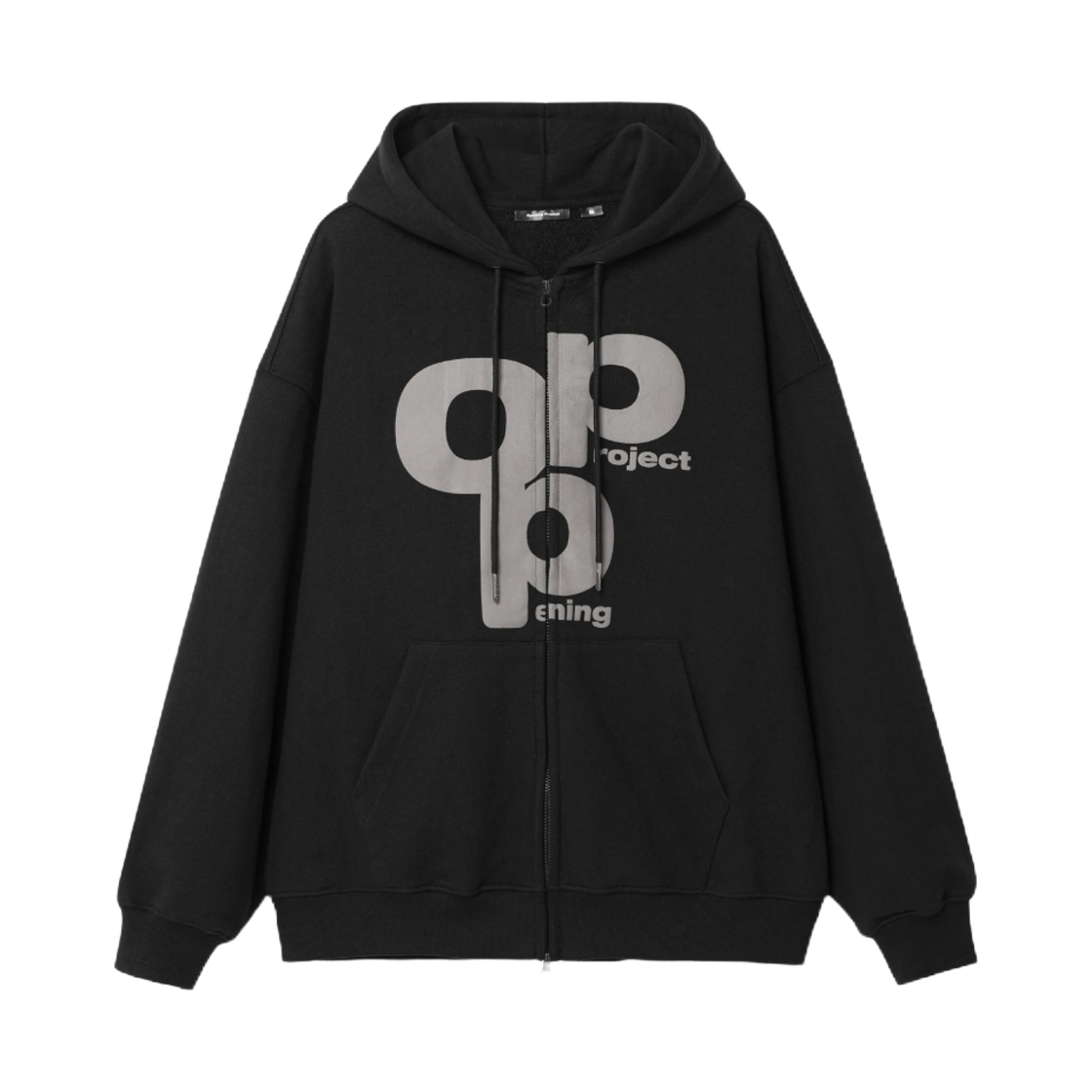 OP251UHZ02BK00 Opening Project OPP Logo Hoodie Zip-up Black