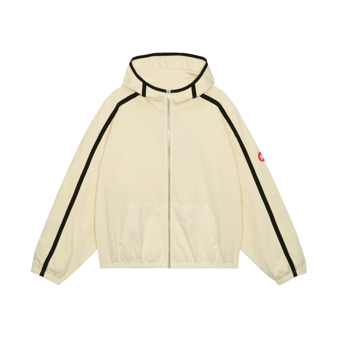 - Cav Empt Overdye Taped Light Zip Hoodie Beige - 23FW