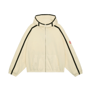 Cav Empt Overdye Taped Light Zip Hoodie Beige - 23FW