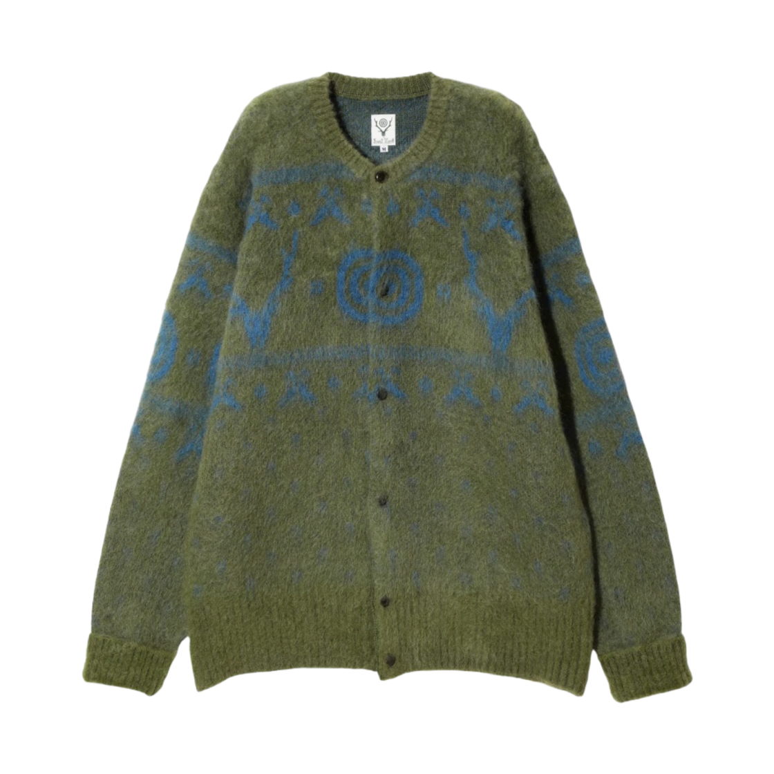 사우스2 웨스트8 루즈핏 크루넥 가디건 S2W8 노르딕 그린(South2 West8 Loose Fit Crew Neck Cardigan S2W8 Nordic Green)