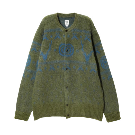 사우스2 웨스트8 루즈핏 크루넥 가디건 S2W8 노르딕 퍼플