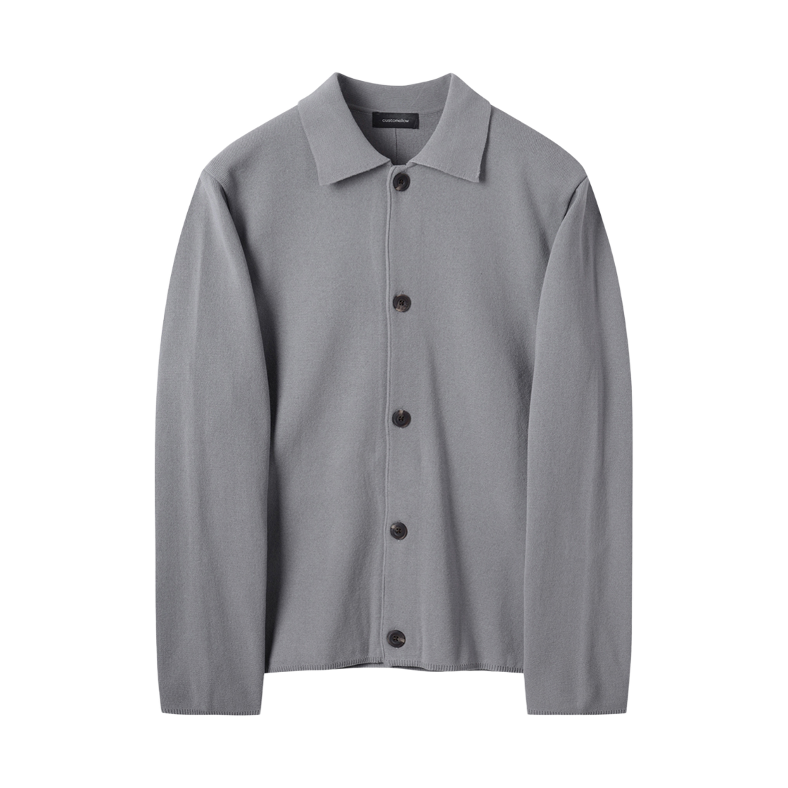 CWWAS25112GYX Customellow Knitted Jacket Cardigan Gray
