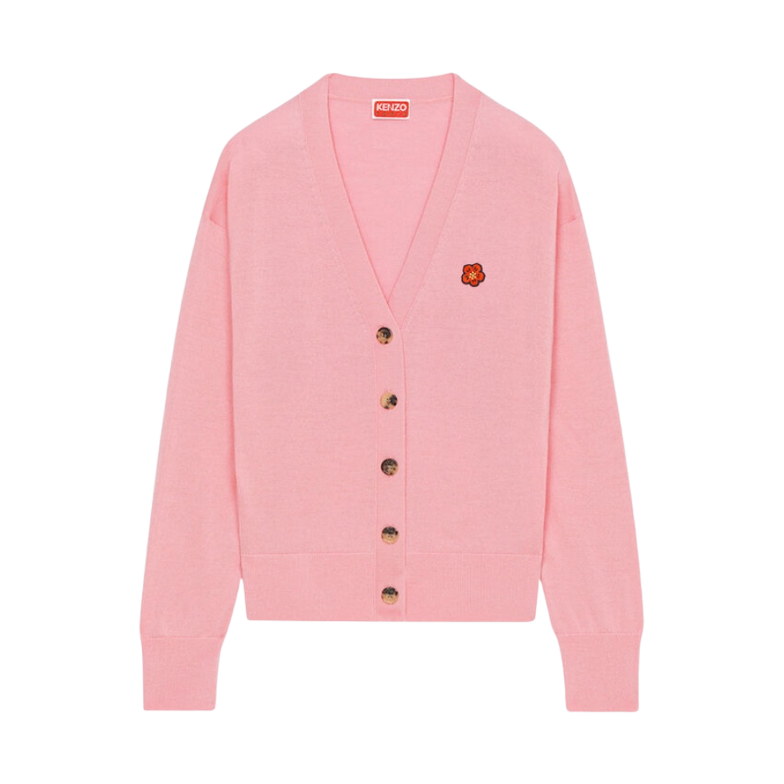 (W) 겐조 보케 플라워 울 가디건 로즈