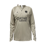 Jordan x Paris Saint-Germain Strike Storm-Fit Winter Warrior Third Soccer Drill Top Stone Black