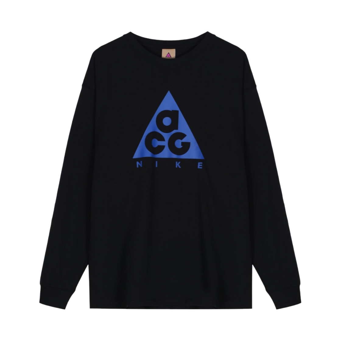 BQ7203-011 Nike ACG Long Sleeve Logo T-Shirt Black Game Royal - Asia