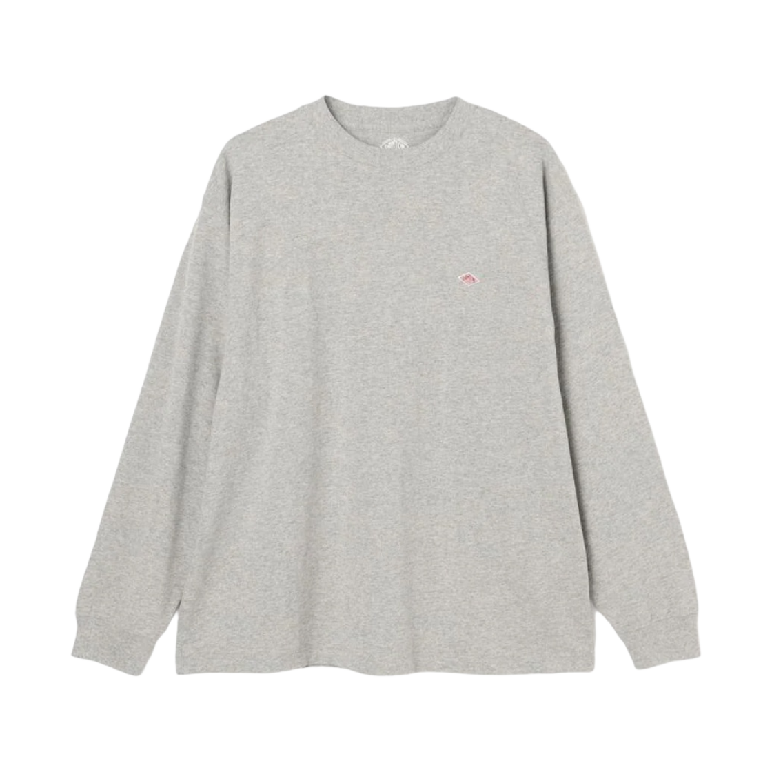 DT-C0200 Danton Plain Long Sleeve T-Shirt Top Grey