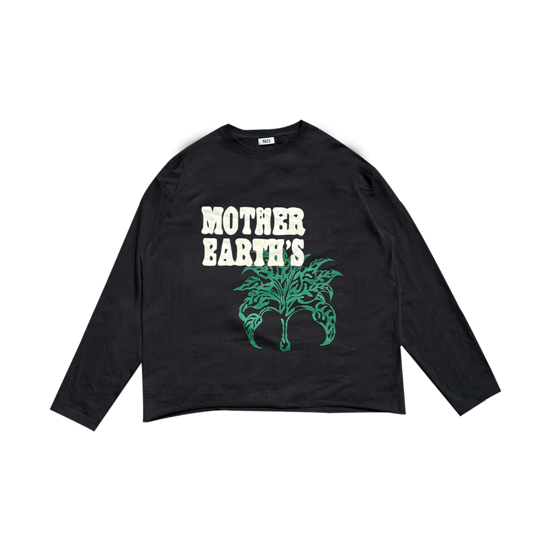 [트리플적립] 파코서플라이 플랜타시아 롱슬리브 블랙([트리플적립] PACOSPLY Plantasia LS T-Shirt Black)