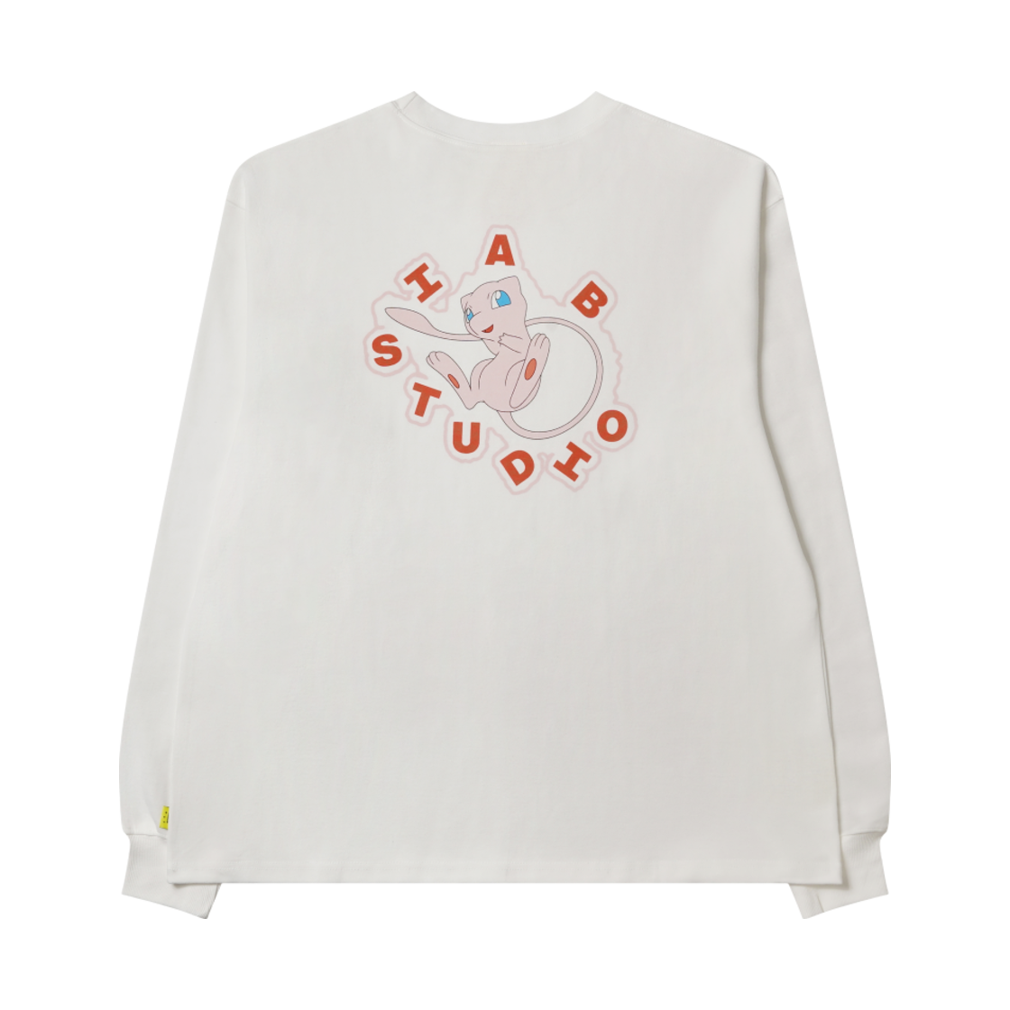 아이앱 스튜디오 x 포켓몬 뮤 롱슬리브 화이트 핑크(IAB Studio x Pokemon Mew Long Sleeve White Pink)