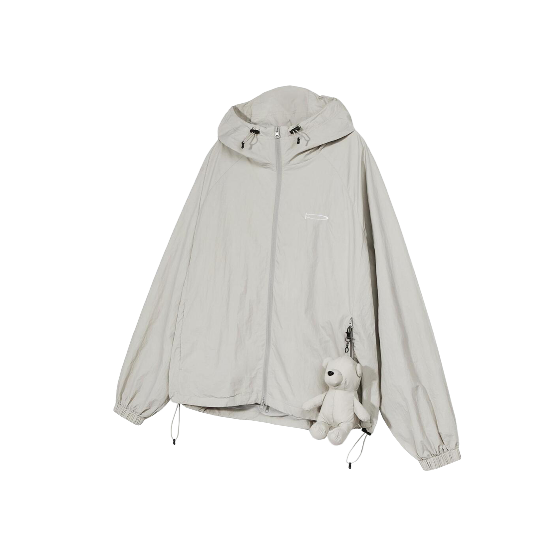 PES1JK304AGE Phyps Dept Bear Keyring Windbreaker Greige
