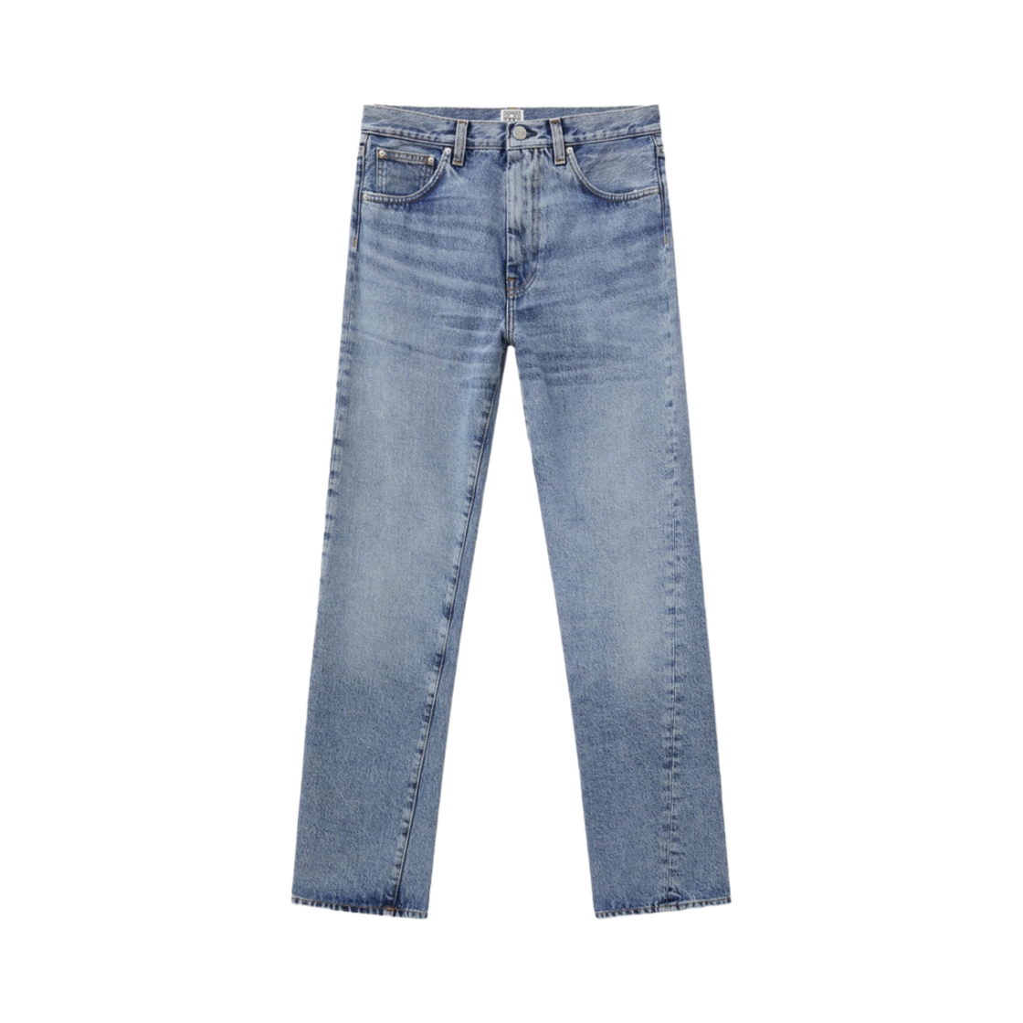 (W) 토템 트위스트 심 데님 원 블루((W) Toteme Twisted Seam Denim Worn Blue) - 1