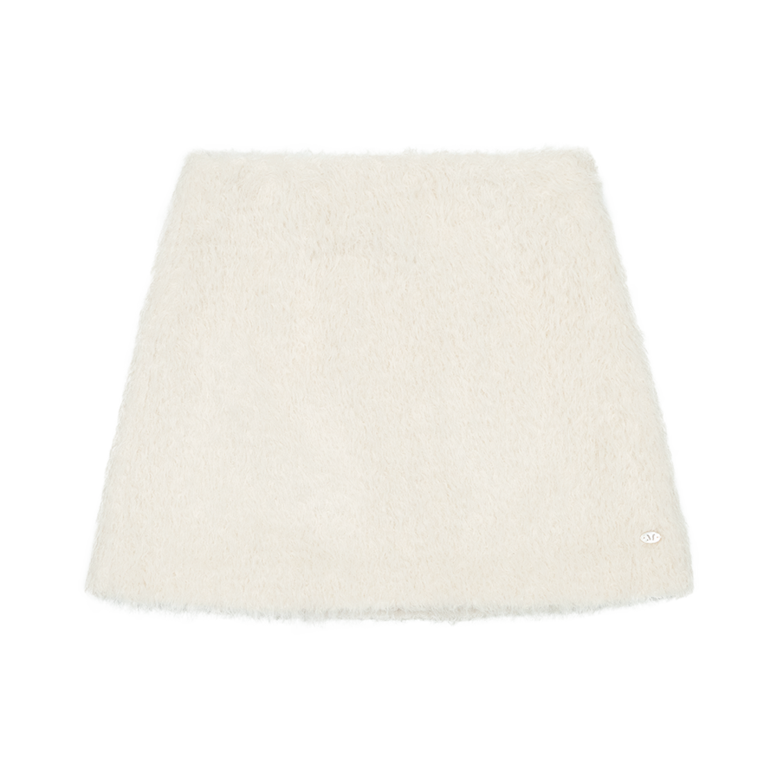 MF24710SK001MCR [예약 배송] Margarin Fingers Hairy Mini Skirt Cream