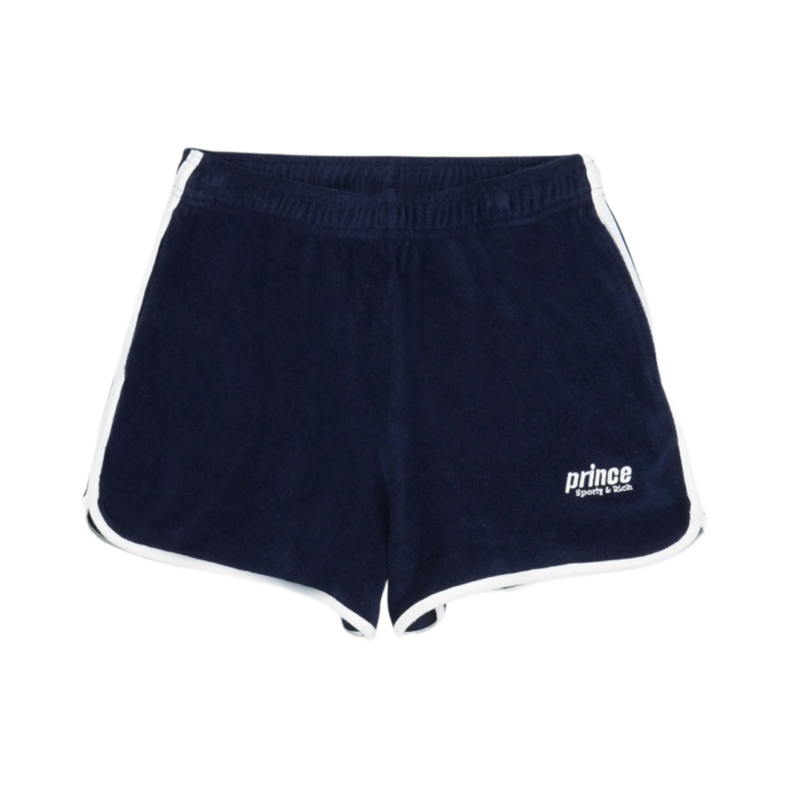 스포티 앤 리치 x 프린스 스포티 테리 쇼츠 네이비 화이트(Sporty & Rich x Prince Sporty Terry Shorts Navy White)