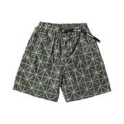 Kapital 8 oz. Color Denim Folk Dojo Embroidery Easy Shorts Green