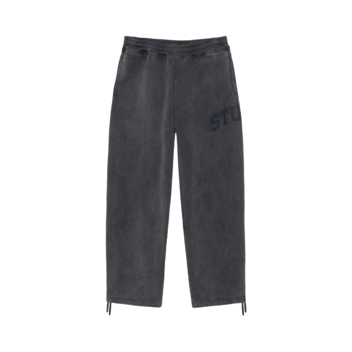 116667 Stussy Faded Graphic Fleece Pants Washed Black