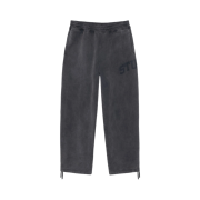 Stussy Faded Graphic Fleece Pants Washed Black