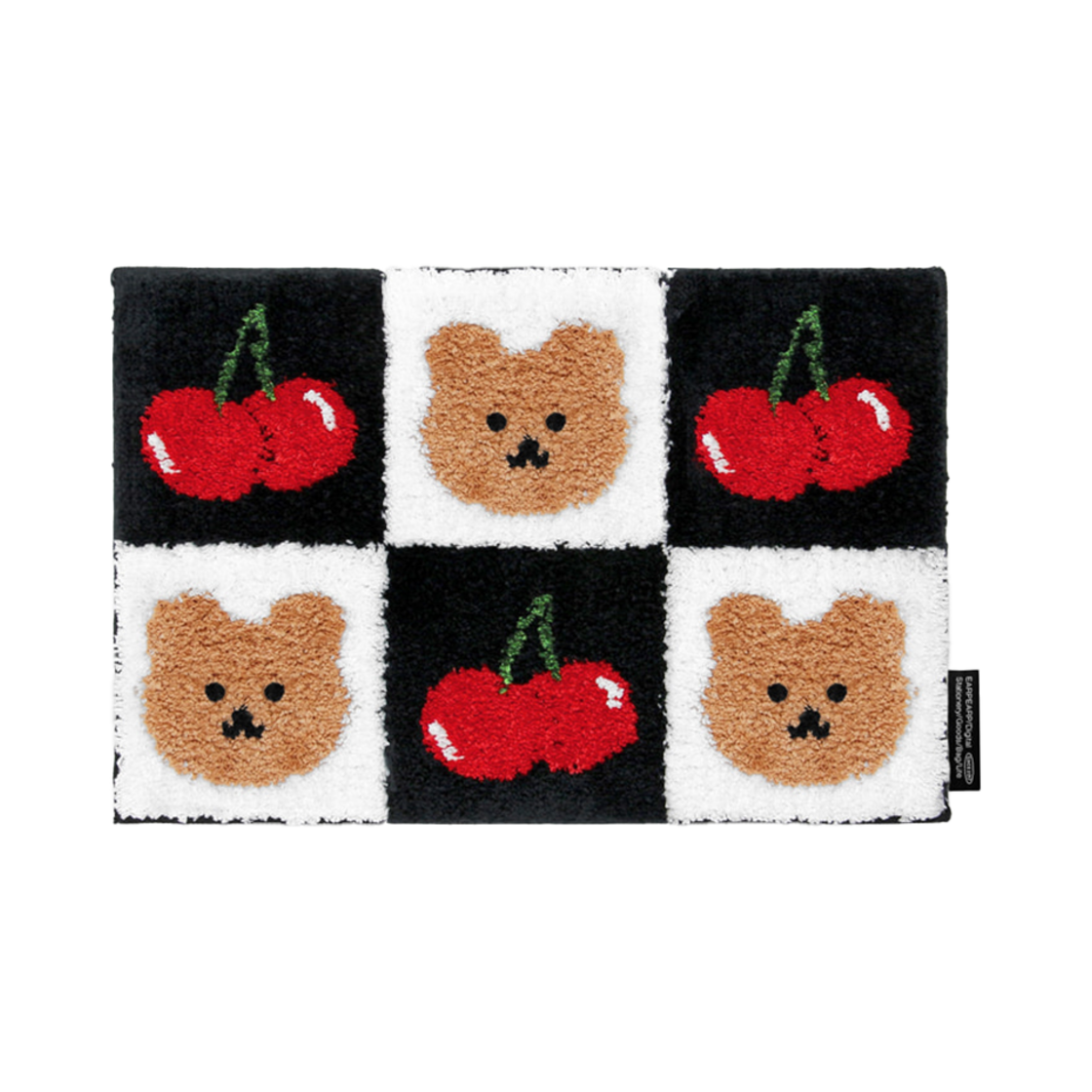 어프어프 체커 보드 체리 코비 러그(earpearp Checker Board Cherry Covy Rug)