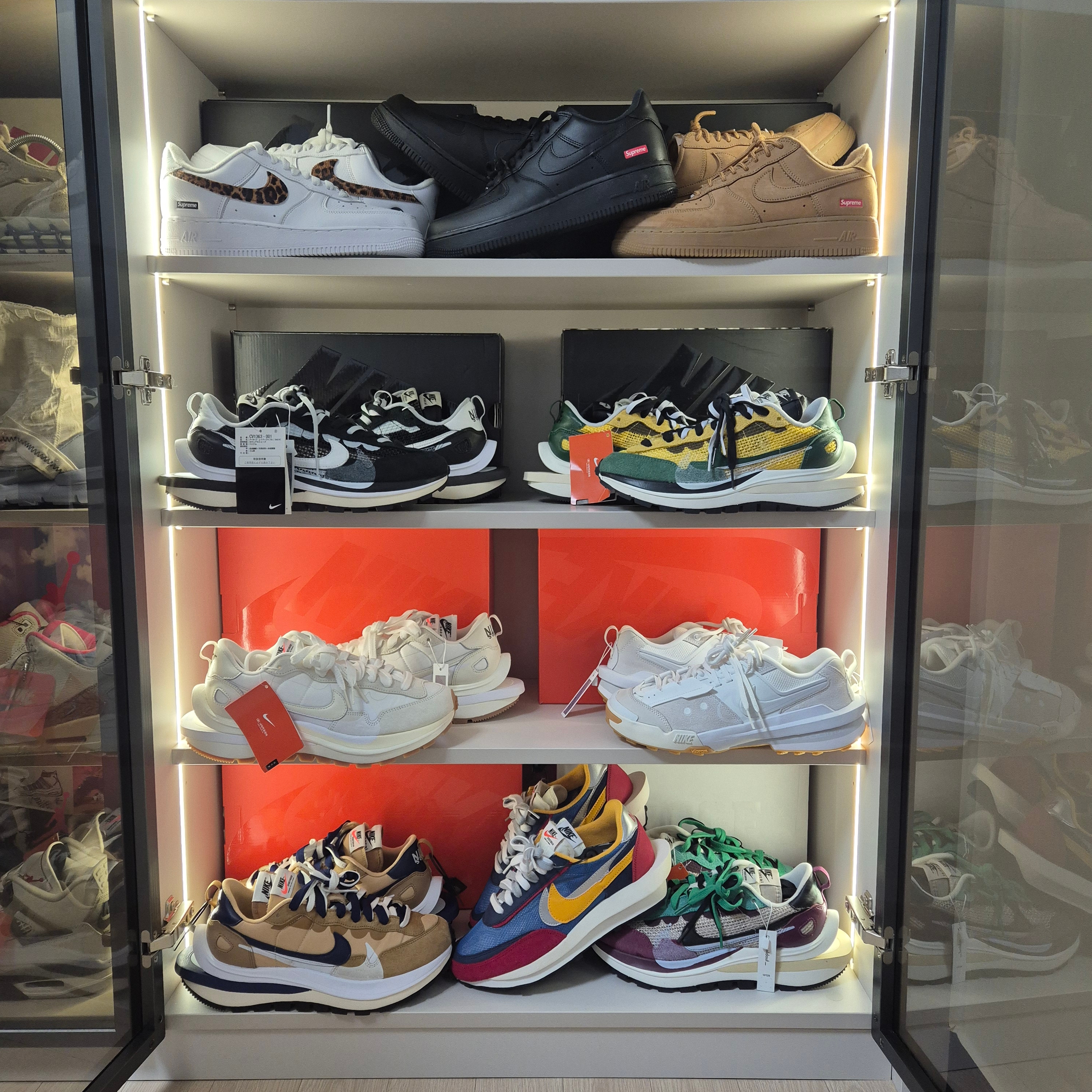 Nike x Sacai VaporWaffle White and Gum 착용 스타일 - 1