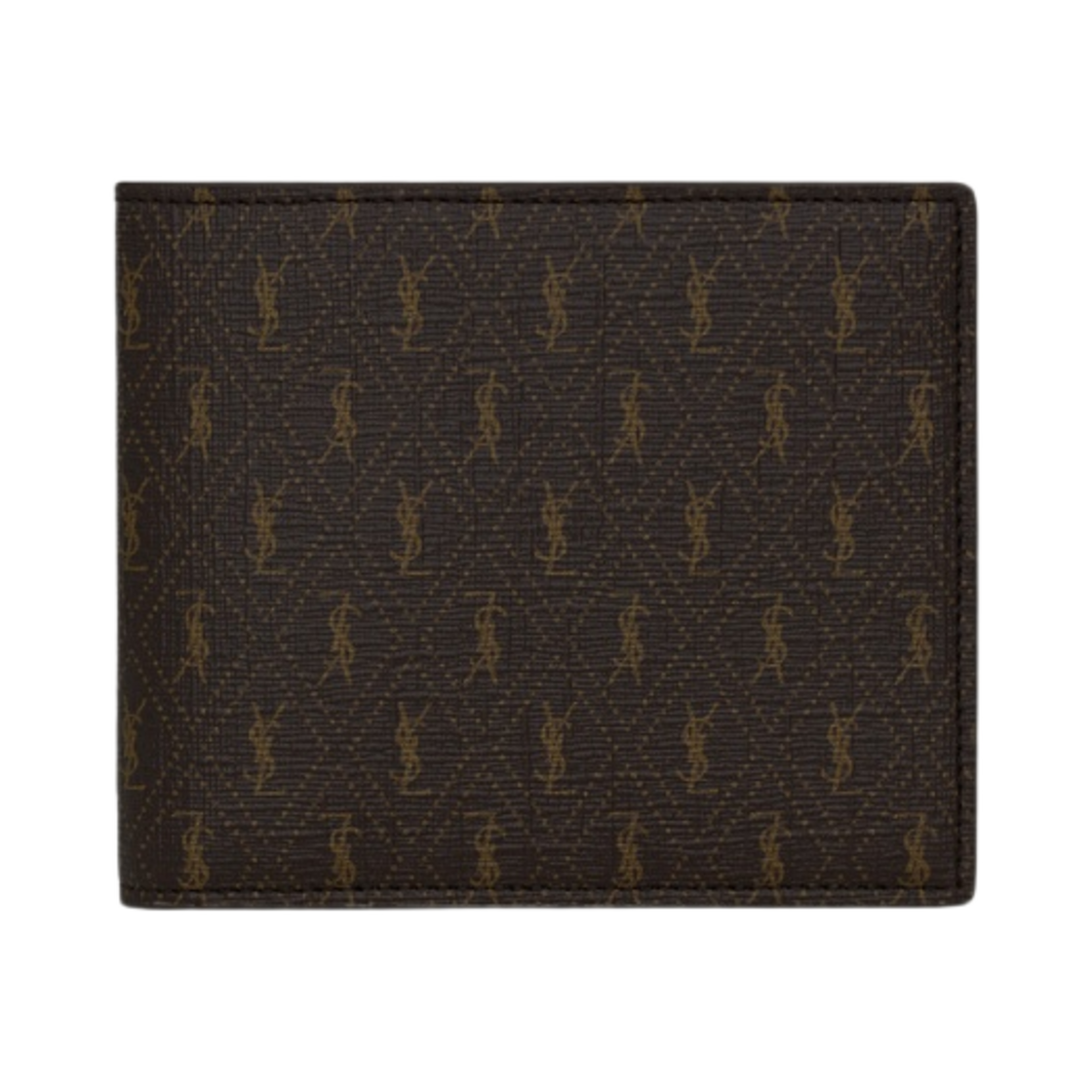 647151-2UY2W-2166/647151-FABLK-2166 Saint Laurent Le Monogramme East/West Wallet in Monogram Canvas and Smooth Leather Chestnut - 대표 이미지 #1
