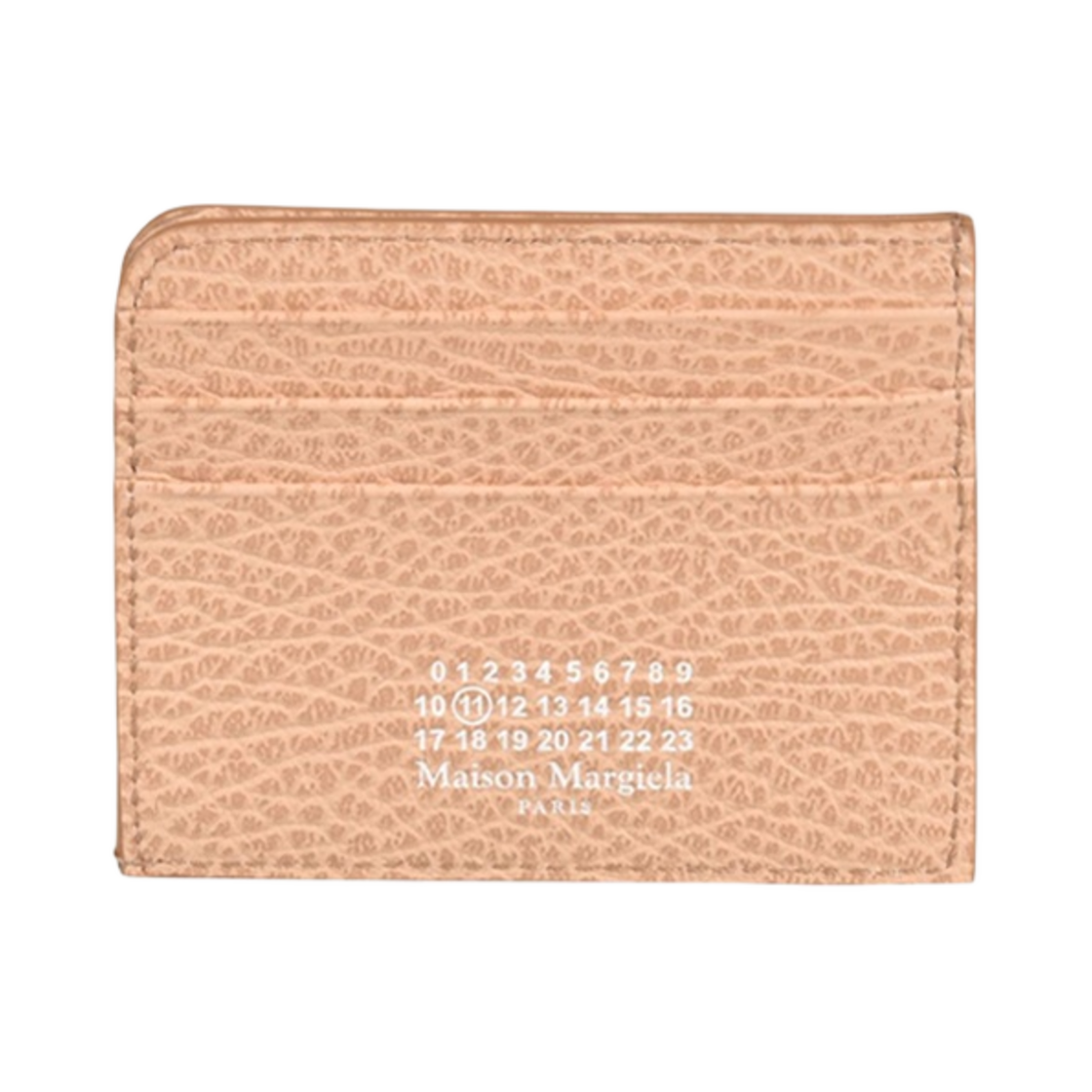 메종 마르지엘라 넘버링 로고 보빈 레더 카드 홀더 누드(Maison Margiela Numbers Logo Bovine Leather Card Holder Nude) - 1
