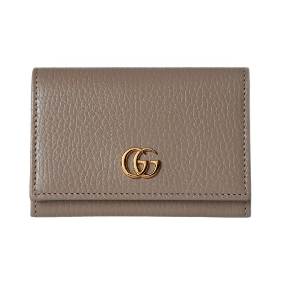 739525-CAO2G-1544 Gucci GG Marmont Pink Interior Card Case Taupe