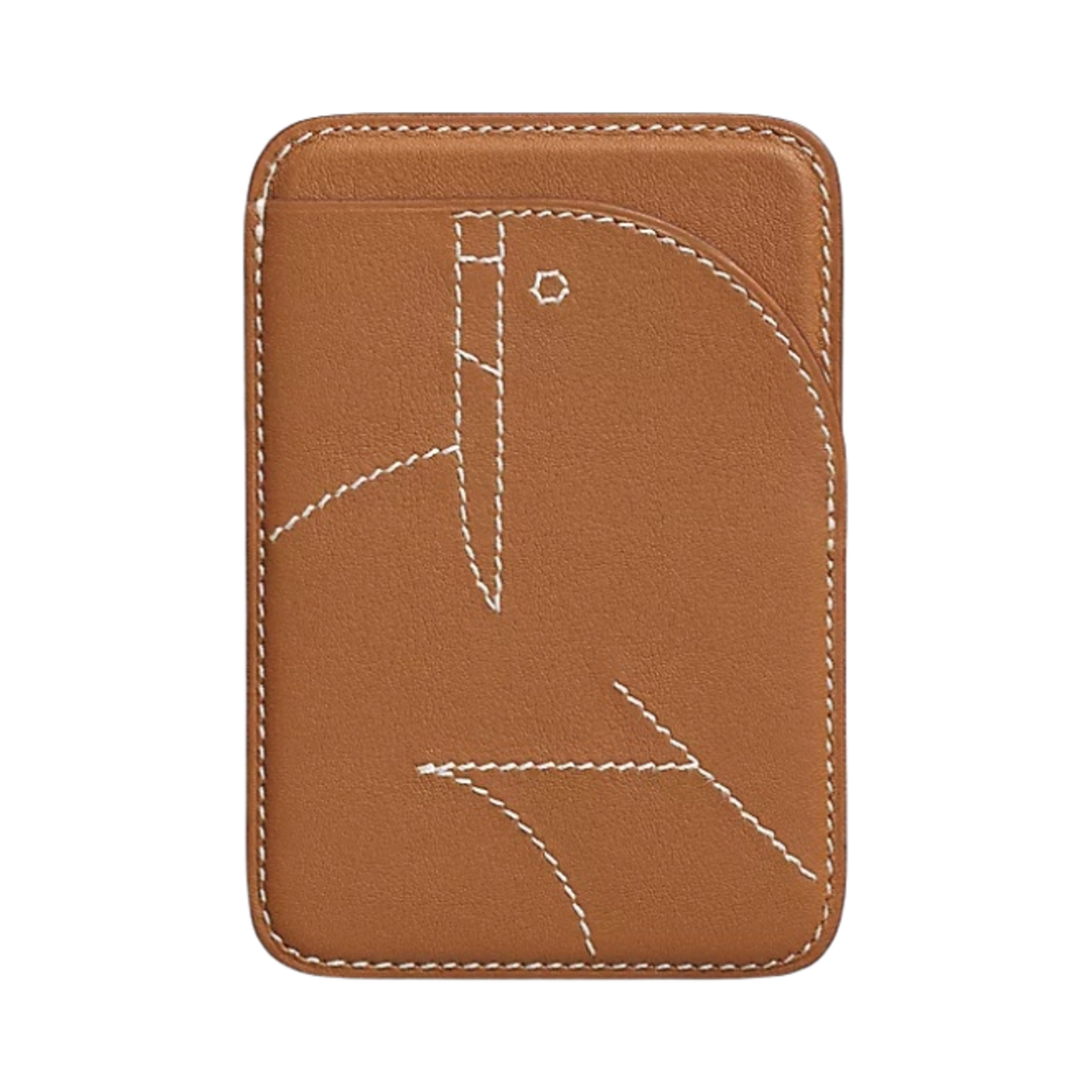 H0002731 Hermes Walrus MagSafe Card Holder Swift Calfskin & Gold