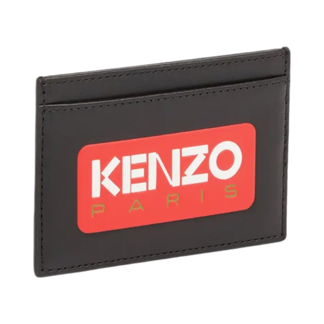 FD55PM820L41-99 Kenzo Paris Leather Card Holder Black