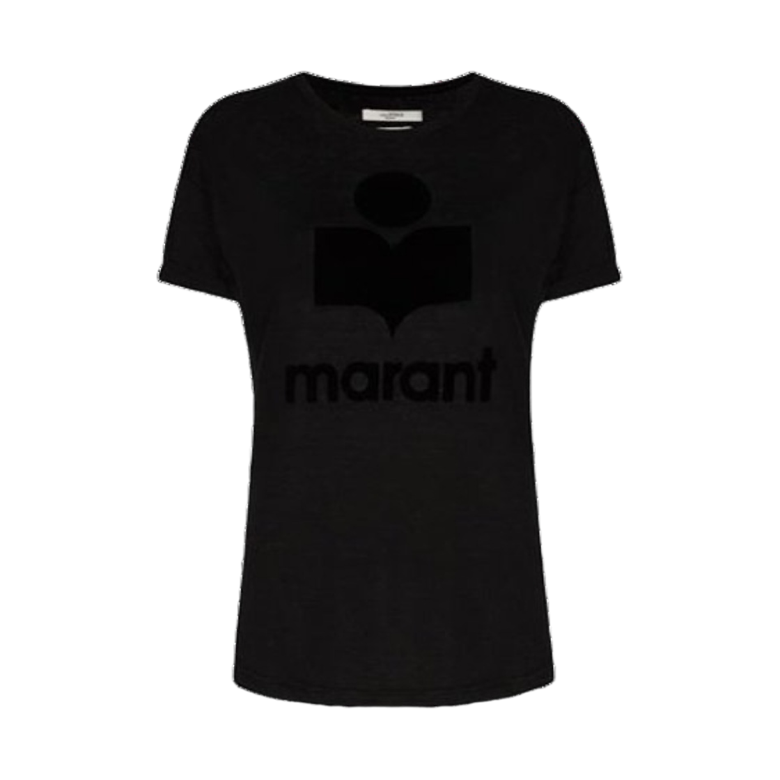 (W) 이자벨 마랑 즈웰 로고 티셔츠 블랙 - 23SS((W) Isabel Marant Zewel Logo T-Shirt Black - 23SS) - 1