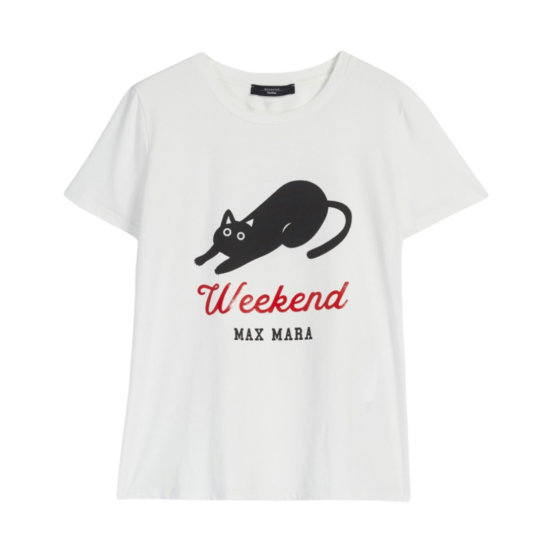 (W) 위켄드 막스마라 쵸핀 프린트 저지 티셔츠 화이트((W) Weekend Max Mara Chopin T-shirt in Printed Jersey White) - 1