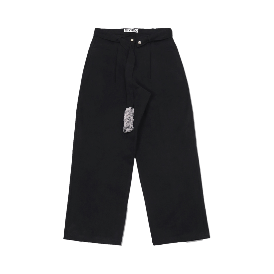 미와이후 퍼 테일 팬츠 블랙(Miyhoo Furry-Tailed Trousers Black)