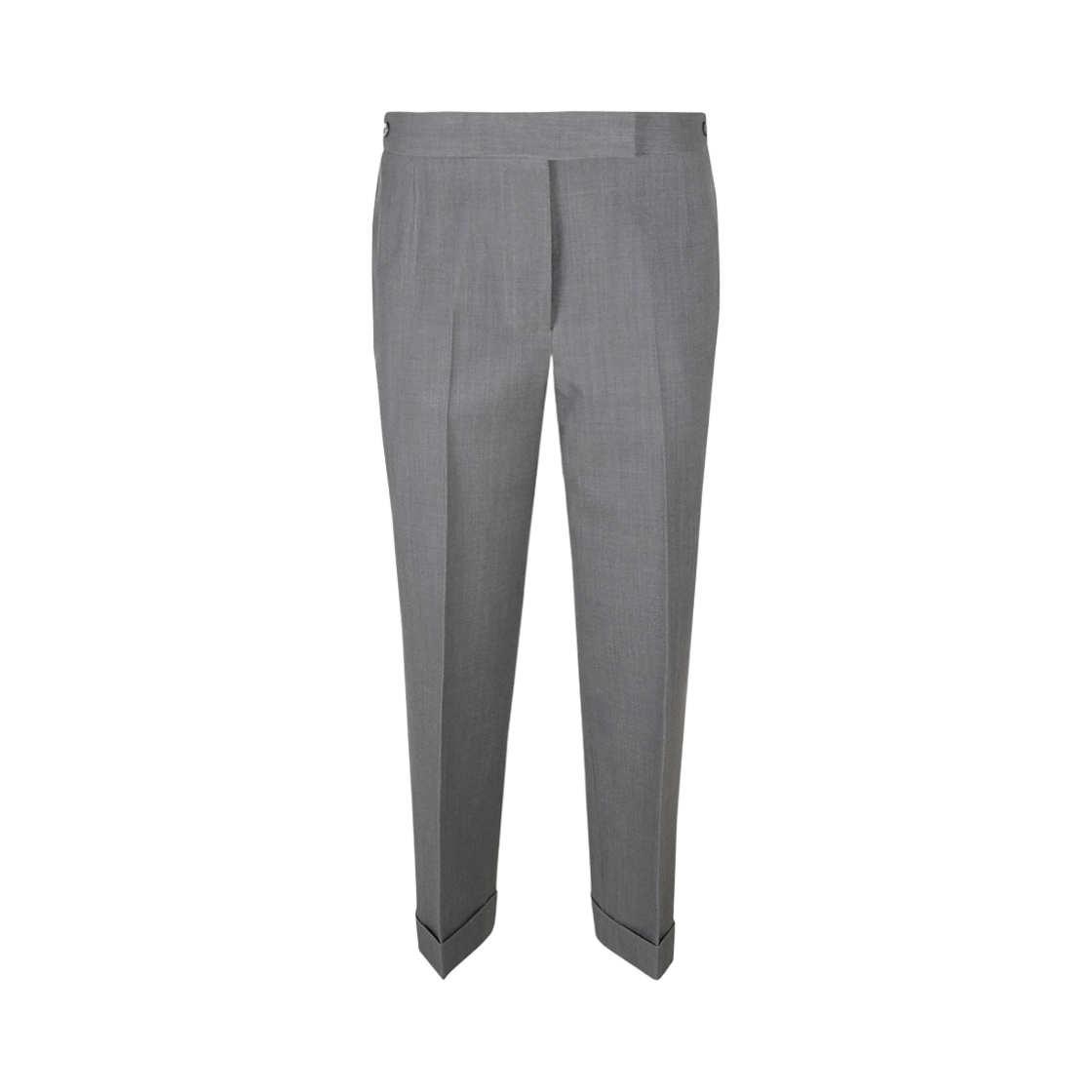 (W) 톰브라운 울 비케 수팅 슬림 로우 라이즈 트라우저 미디움 그레이