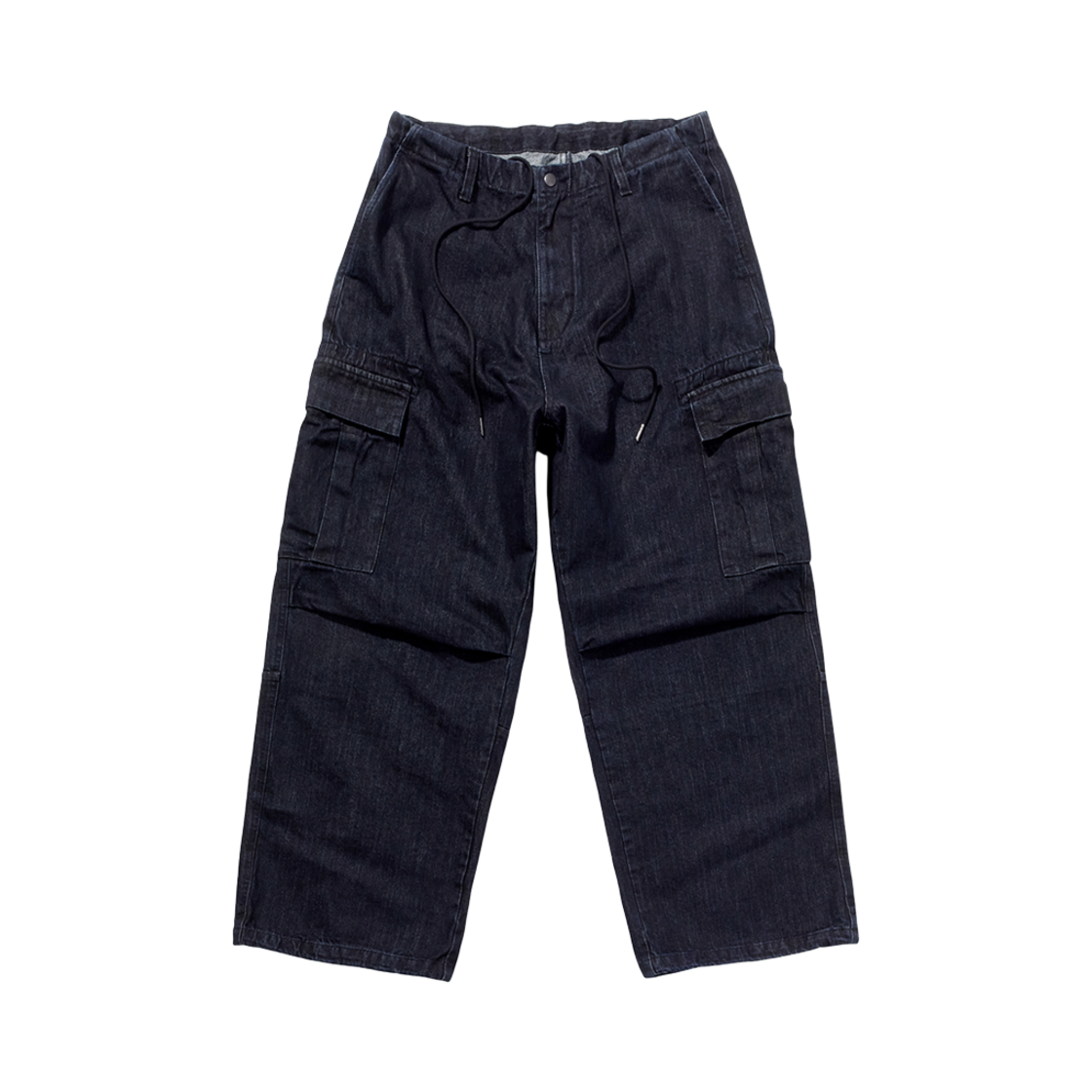 해칭룸 x 르세라핌 데님 카고 팬츠 워시드 블랙(Hatchingroom x LE SSERAFIM Denim Cargo Pants Washed Black)