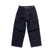 Hatchingroom x LE SSERAFIM Denim Cargo Pants Washed Black
