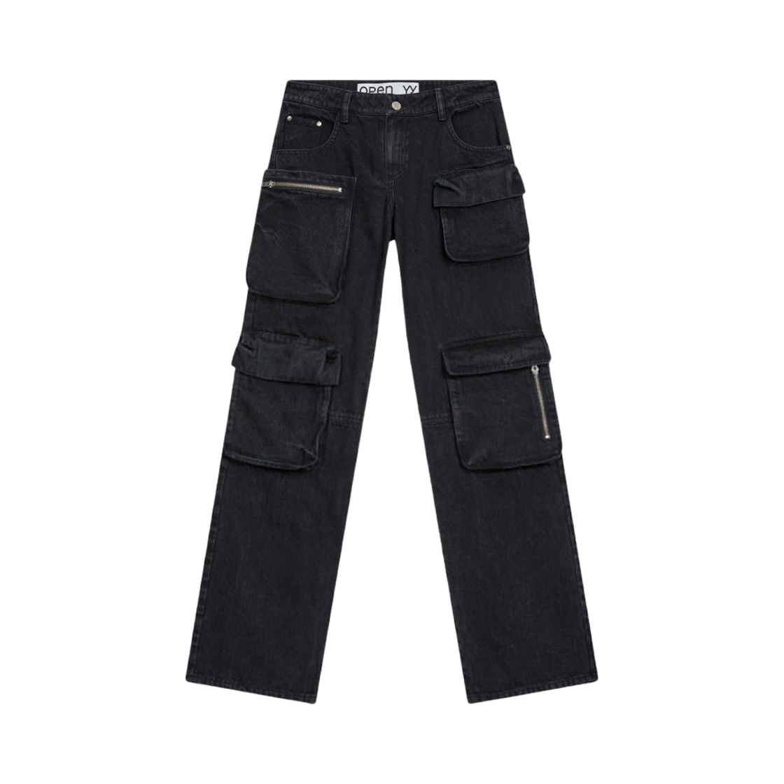 오픈 Yy 카고 포켓 진 블랙(Open Yy Cargo Pocket Jean Black)