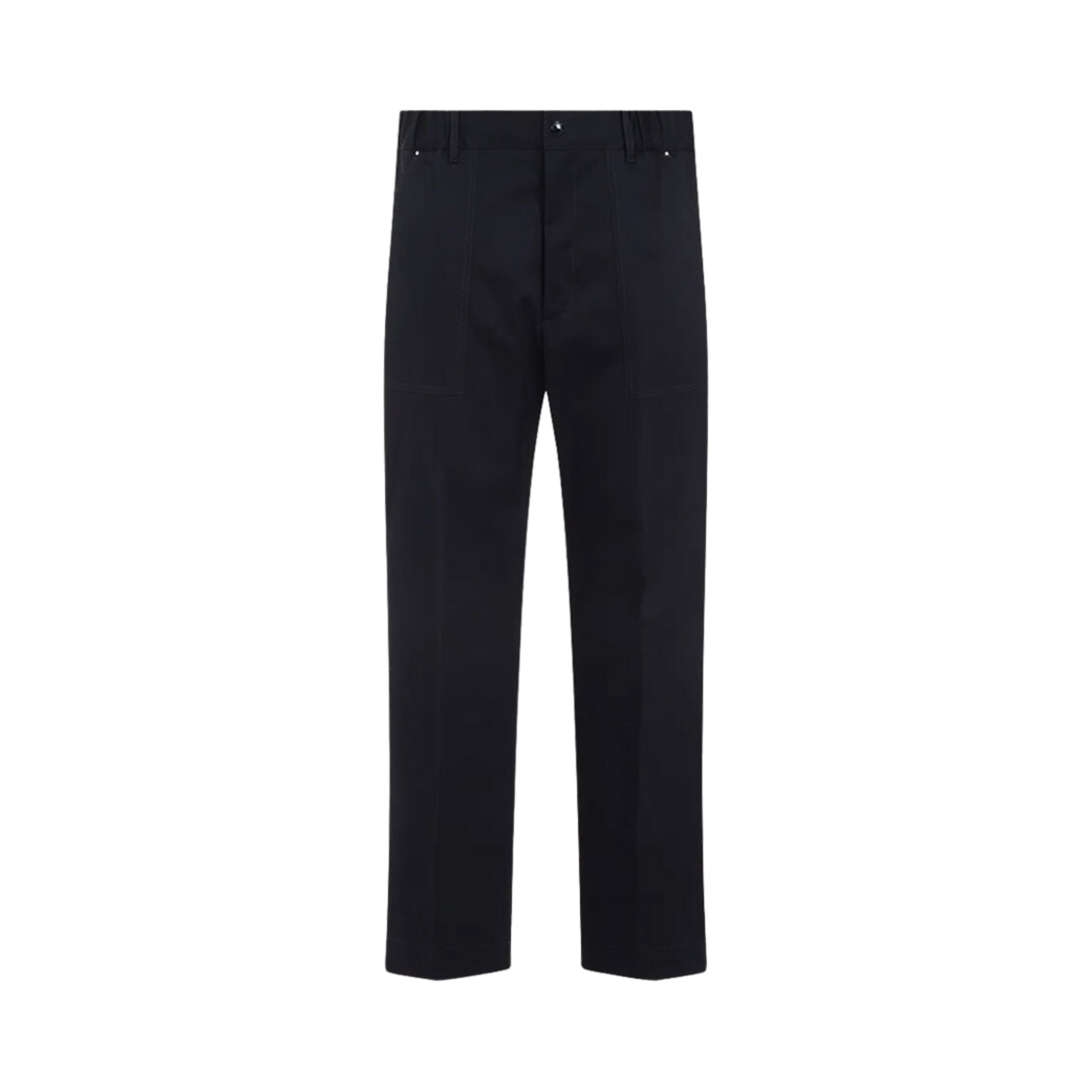 J2-091-2A00016-57448-781 Moncler Logo Patch Pants Navy Blue - 24FW