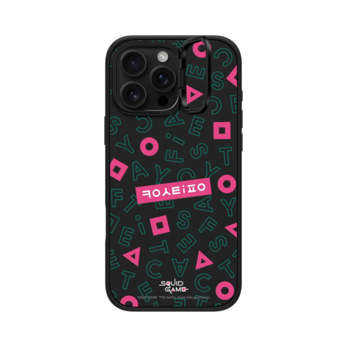 케이스티파이 x 오징어 게임 아이폰 오징어 게임 패턴 임팩트 링 스탠드 케이스 매트 블랙(Casetify x Squid Game iPhone Squid Game Pattern Impact Ring Stand Case Matte Black) - 2