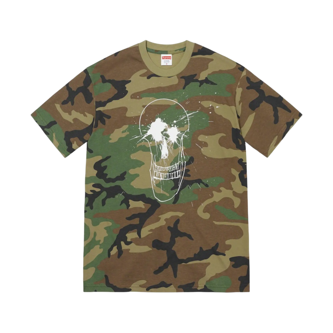 슈프림 랄프 스테드먼 스컬 티셔츠 우드랜드 카모 - 22SS(Supreme Ralph Steadman Skull T-Shirt Woodland Camo - 22SS)