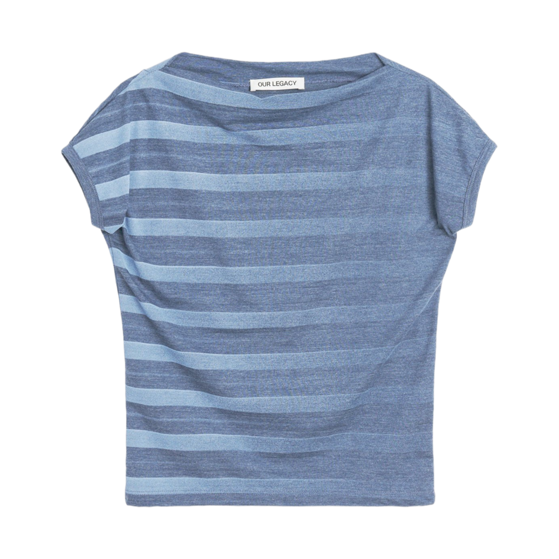 W2256S7 (W) Our Legacy Sailor T-Shirt 70s Jersey Wave Plisse