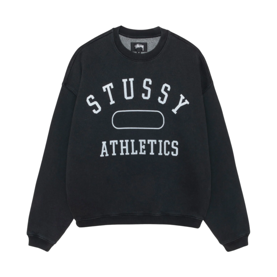 스투시 애슬레틱스 크루넥 블랙 Stussy KREAM