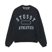 Stussy Athletics Crew Washed Black