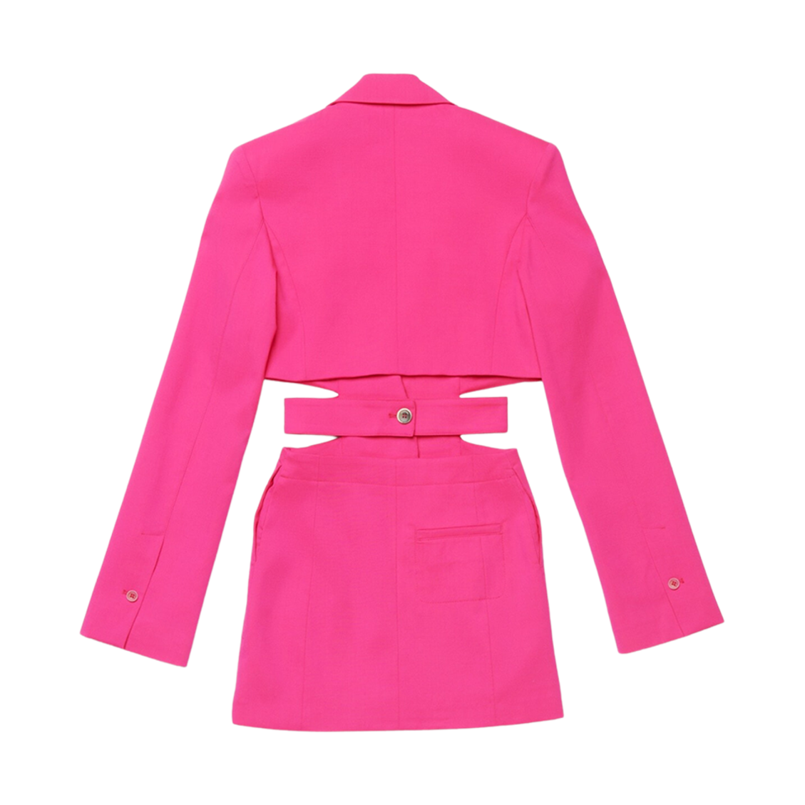 (W) 자크뮈스 라 로브 바리 블레이저 미니 드레스 핑크((W) Jacquemus La Robe Bari Blazer Mini Dress Pink) - 2