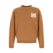 Maison Kitsune Fox Head Intarsia Comfort Jumper Sequoia