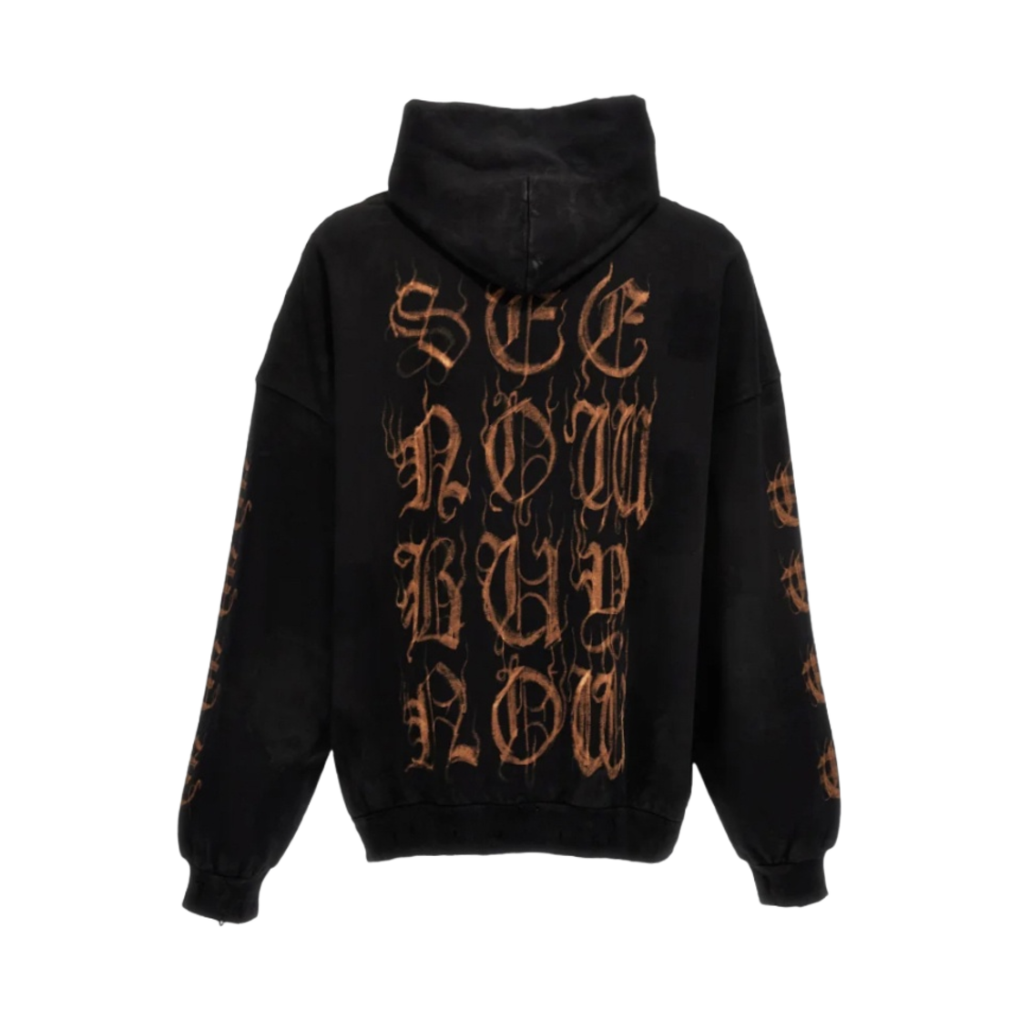 발렌시아가 헤비 메탈 로고 후디 블랙 페이디드(Balenciaga Heavy Metal Logo Hoodie Black Faded) - 2