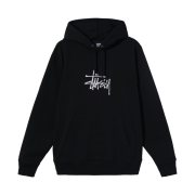 Stussy Basic Stussy Embroidered Hoodie Black - 21SS